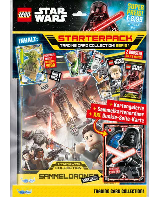 LEGO Star Wars - Serie 1 Trading Cards - 1 Starter - Deutsch