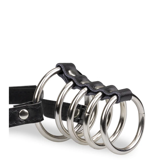 Ceinture 5 anneaux cockring métal