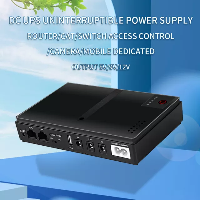 Portable UPS Router for WiFi Router 10400MA Large Capacity Backup Power Adapter