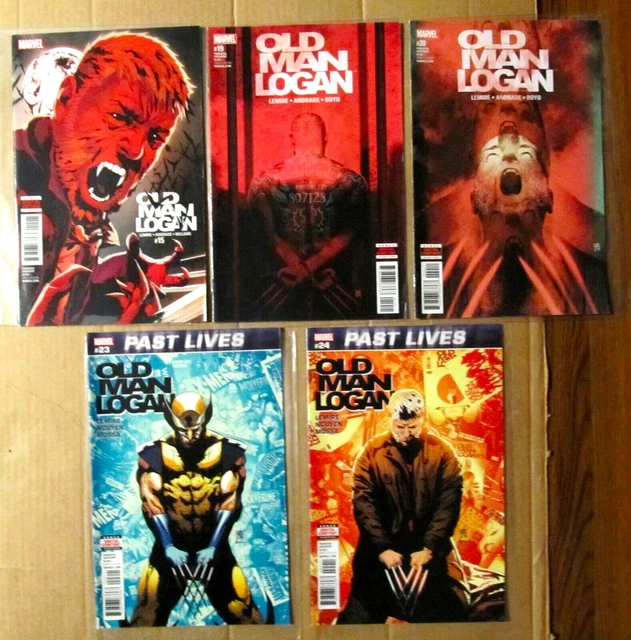 Lot Of 5 Old Man Logan #15 19 20 23 24 - 2016 Marvel Comics - Wolverine - Bagged
