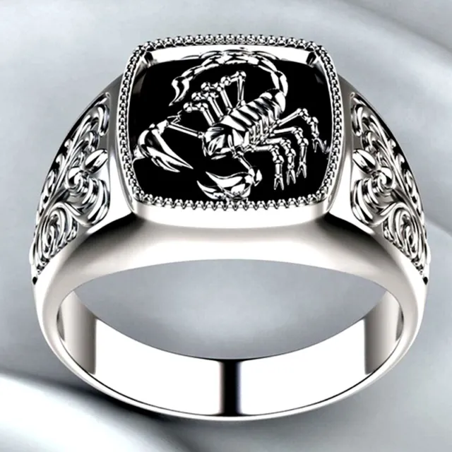 Black Mens/womens Stainless Steel Scorpion Band Ring Statement Ring Jewelry 10