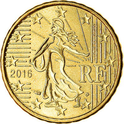 [#766569] France, 10 Euro Cent, 2016, TTB, Laiton