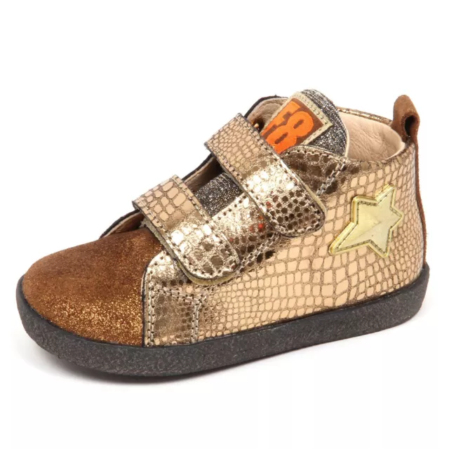 E3176 sneaker bimba bronzo FALCOTTO scarpe glitter primi passi shoe baby girl