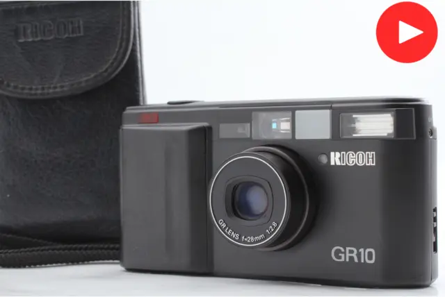 LCD Works [NEAR MINT] Ricoh GR10 Black Point & Shoot 35mm Film Camera From JAPAN
