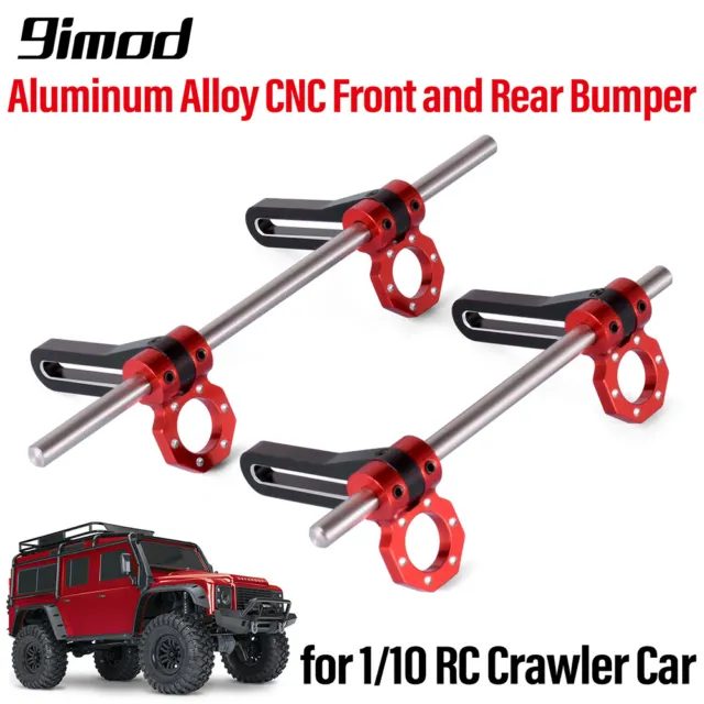 9IMOD 1/10 RC Bumper Mount Adjustable CNC for LCG TRX4 TRX6 Axial SCX10 Parts