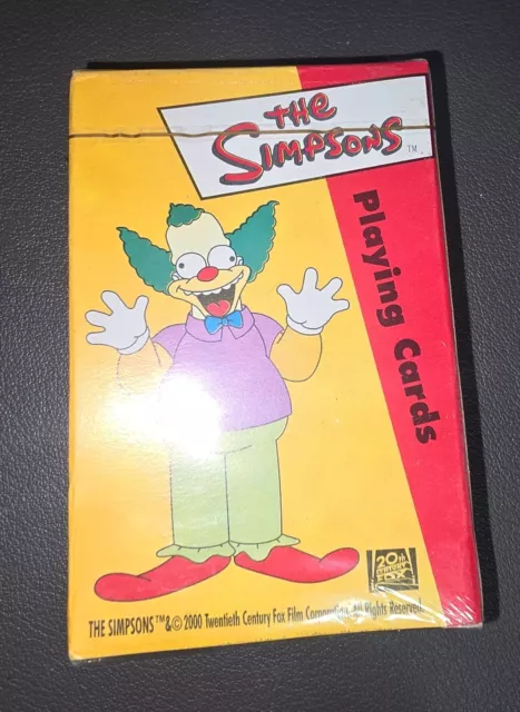 THE SIMPSONS SEALED DECK PLAYING CARDS RINCO. Krusty, Bart Homer. 2000’s NEW NIP