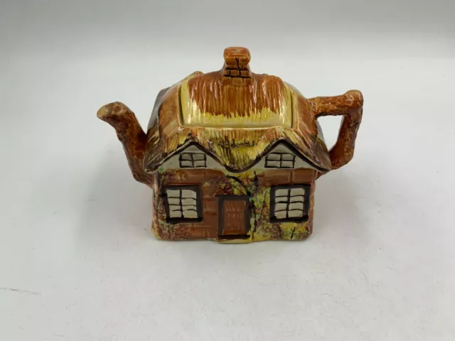 Pre-Owned Price Bros. Ceramic 6.5in Vintage Olde Cottage Teapot DD02B20006