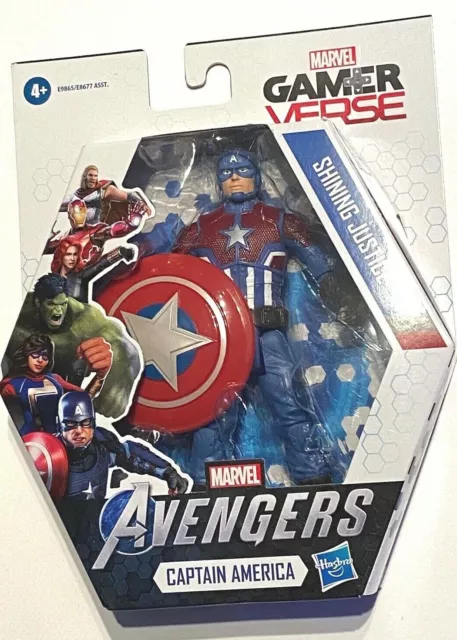 MARVEL AVENGERS CAPTAIN AMERICA Shinning Justice Gamer Verse Hasbro E9865 NEUF !