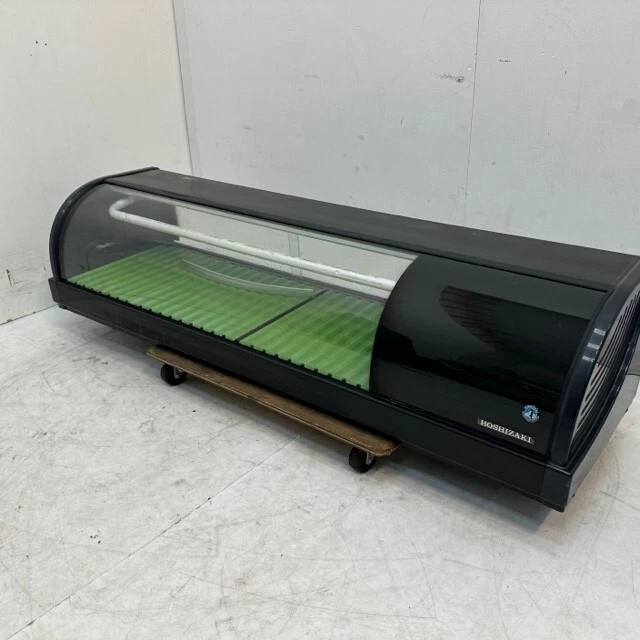 Hoshizaki HNC-120B-R-B Curved Glass Refrigerated Sushi Display Case USED F/S