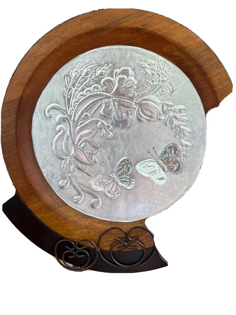 2 Self Made Hammered Tin Plates