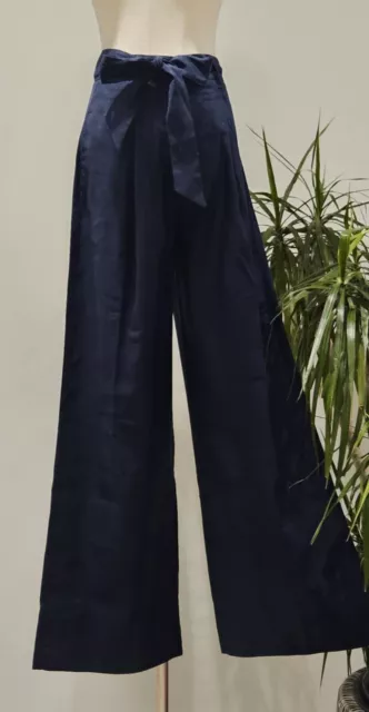 Trenery Country Road  Night Sky Pleated Wide Leg  Pants Size 6 Bnwt Rrp $199