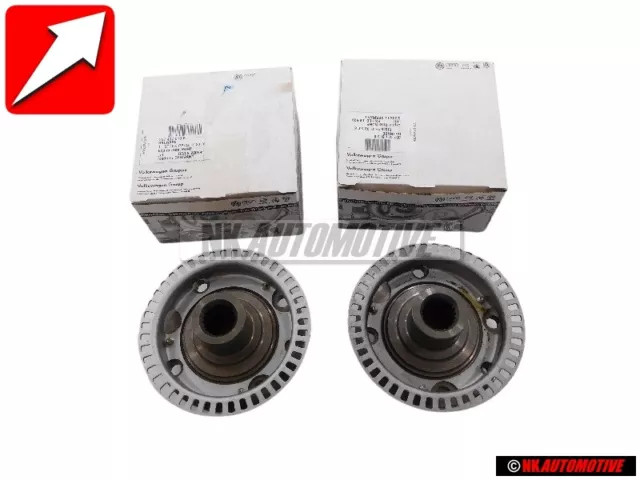 2x VW Original Moyeu De Roue Avec Rotor - 357407613B