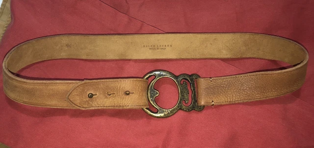 $395 Rare Hard To Find Ralph Lauren Luxury Italy Vintage Unisex  rrl Belt M 28