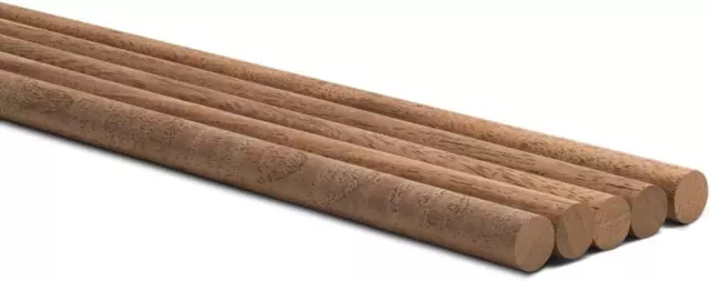 Walnut Wooden Dowel Rod 3/8 Inch X 36 Pack of 2 Wooden Craft Sticks for Crafting