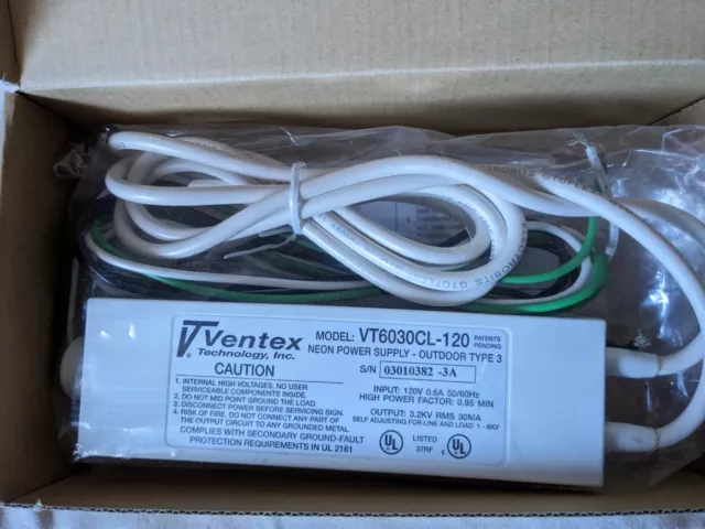 Ventex VT6030CL-120 Neon Transformer Power Supply