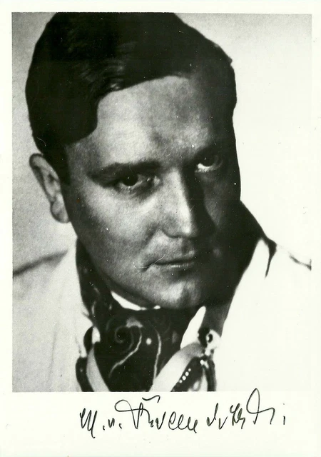 Manfred von Brauchitsch Mercedes W196 signed pre war Grand photo Silver Arrow
