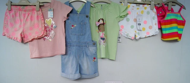 Girls Bikini, T Shirts, Shorts Mothercare Etc Bundle Age 3-4 Years New/VGC