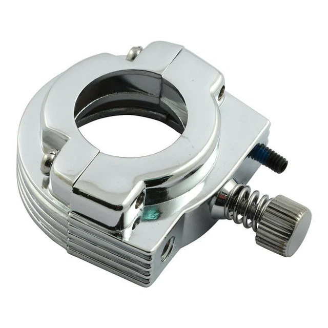 Gasgriff Klemme Chrom - Für 1 Zoll Lenker Harley Davidson