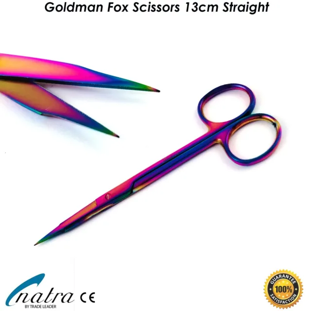 Goldman Fox Shears Straight 13 CM Gums Dental Surgical Micro