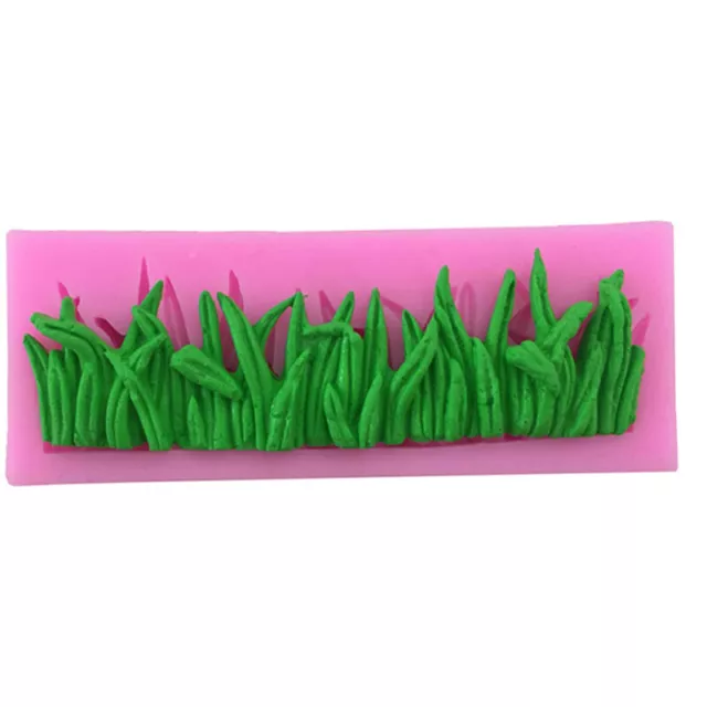 3D Grass Shaped Silicone Fondant Mold Cake Chocolate Sugarcraft Cutter Mould、 QY