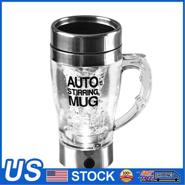 350ml Stainless Steel Electric Automatic Self Stirring Mug Coffee Milk Cup