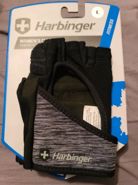 Harbinger Women's FlexFit Weight Lifting Gloves - Black/Gray Heather