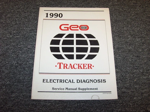 1990 GEO TRACKER SUV Electrical Wiring Diagnosis Diagram Manual Book