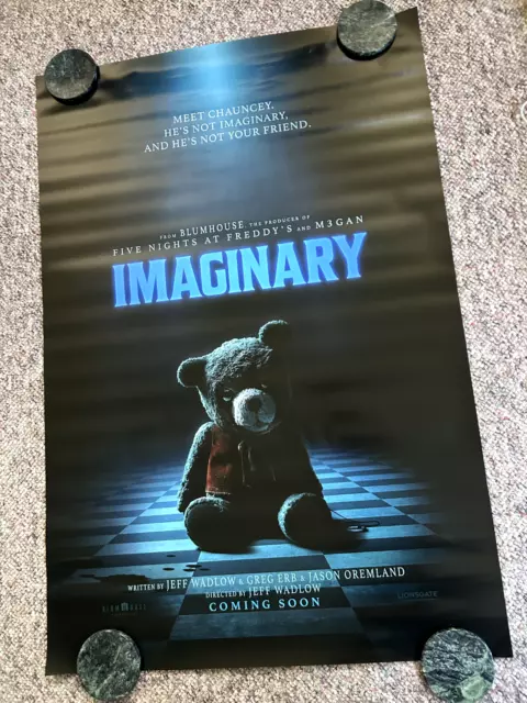 2024 Imaginary Original Movie Poster 27x40, Double Sided, ADV, Rolled, Photos ,