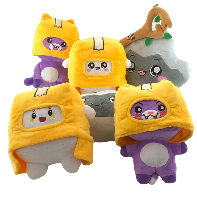 LANKYBOX' BOXY FOXY ROCKY Plush Soft Plush Doll Stuffed Toy Kid Game ...