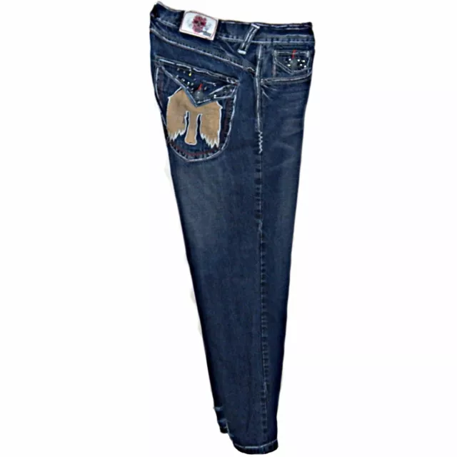 LAGUNA BEACH JEAN Company Détruit Jeans Vieilli Aigle Rabat Poches 40 32 48,54 - FR