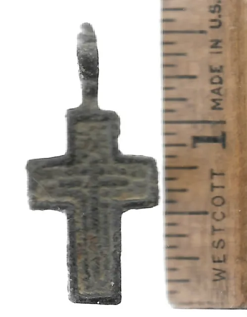 Antique 17-18th Century Russian North Orthodox Old Believers Cross Pendant Z117