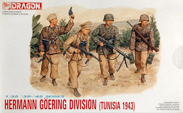 MODELLINO SOLDATI MODEL kit modellismo diorami Dragon HERMANN GOERING ...