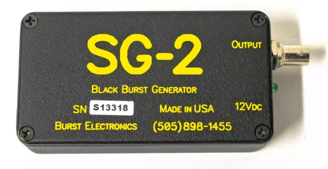 Burst SG-2 NTSC Composite Black Burst Generator