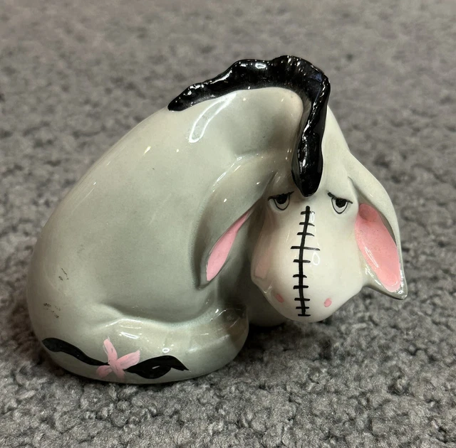 Vintage Disney Ceramic Sitting Eeyore Figurine