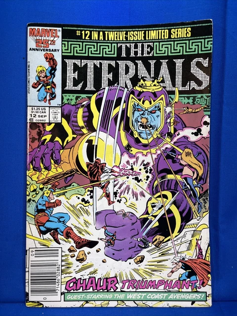 The Eternals #12 In 12 Issue Limited Series- Marvel September 1986 Marvel 25th