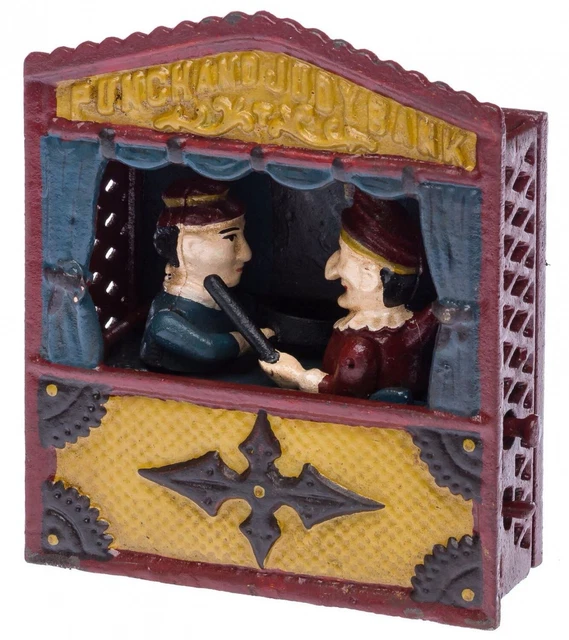Tirelire Théâtre De Marionnettes Style Ancien – Fonte – Aubaho – Neuve