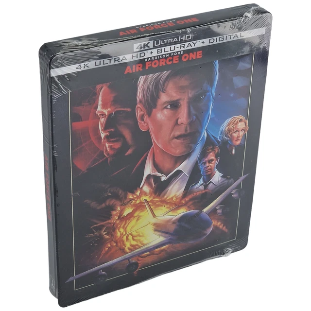 Air Force One 4K Ultra HD Blu-ray SteelBook Harrison Ford 2023 VF Zone Free Neuf