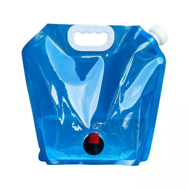 Camping Folding Water Bag No Leakage Water Container with Faucet Pouch (5L) #F