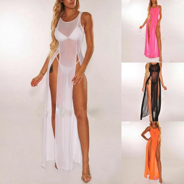 Robe de soirée féminine vêtements de nuit string clubwear lingerie transparen