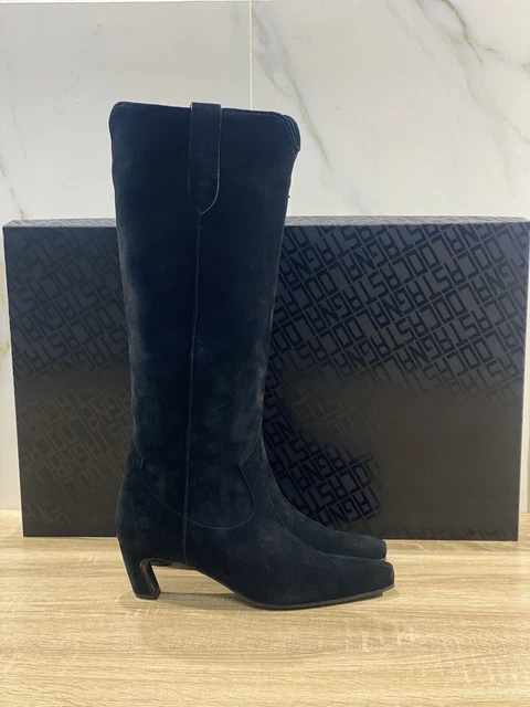 Aldo Castagna Bottes Femme Belen En Daim Noir Luxury Botte 39