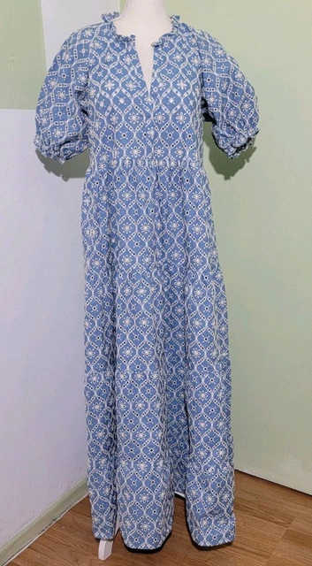 sachin and babi light blue dress SEZANE PAMELA DRESS CHAMBRAY BLUE SIZE 38 US 6