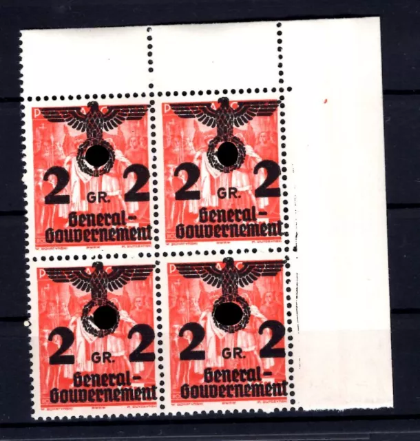 Gg 17 Eckrandviererblock ** Mnh Postfrisch (L5663