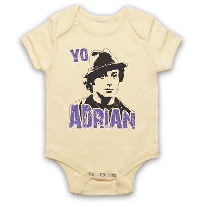 YO Adrian NON UFFICIALE Rocky Balboa film boxe Stallone BABY GROW Regalo Babygrow 