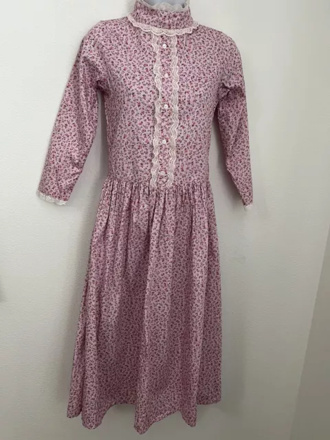 Women’s Victorian SCARLETT DARKNESS Dress Ditzy Print Floral Pink Size 11/12 Y