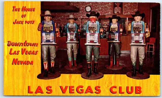 Postcard House of Jack Pots, Las Vegas Club, Nevada slot machines G168 #1