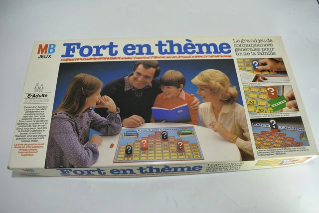 Jeu De Société Vintage "Fort En Thème" MB - Édition 1982 - Complet, En Très Bon État - Livraison Gratuite