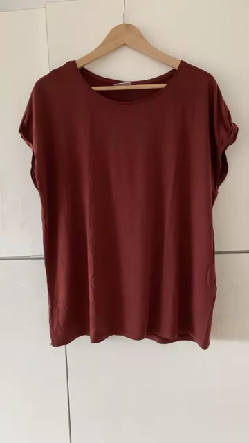 T-Shirt Von Vero Moda Aware, Mod. AVA, Braun Rot Aubergine XL