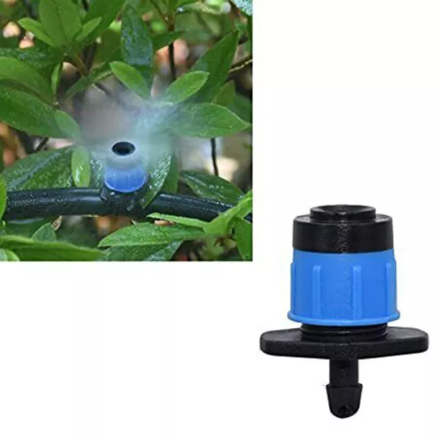 Blaue Mikrobewässerung Tropferkopf mit 8 Einstellbaren Löchern 4/7mm Anschluss