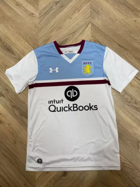 Aston Villa 2016 Away Football Shirt Under Armour Soccer Jersey Size M