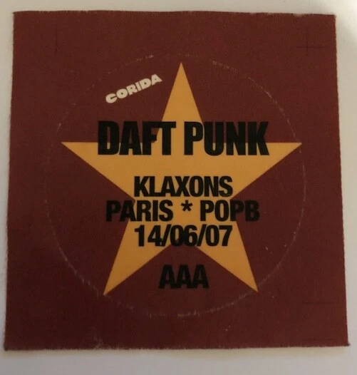 DAFT PUNK ULTRA Rare Collector Vintage Backstage Badge Concert Tour All ...